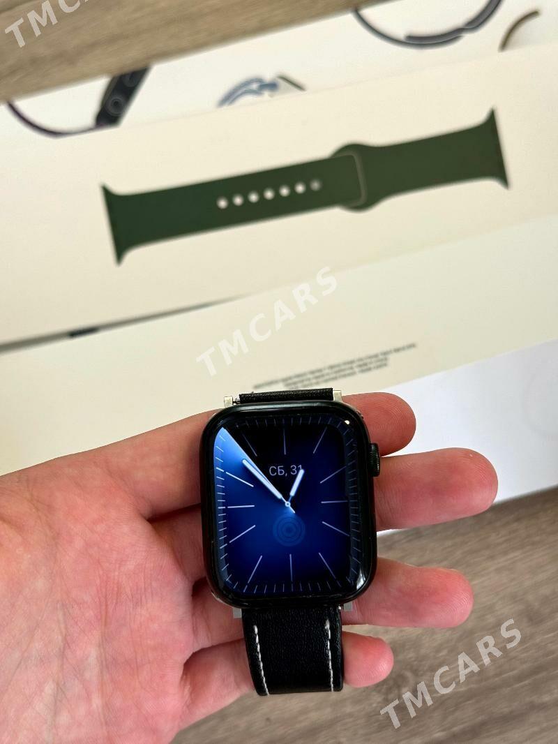 Apple Watch 7 45mm yasyl sagat - Ашхабад - img 7