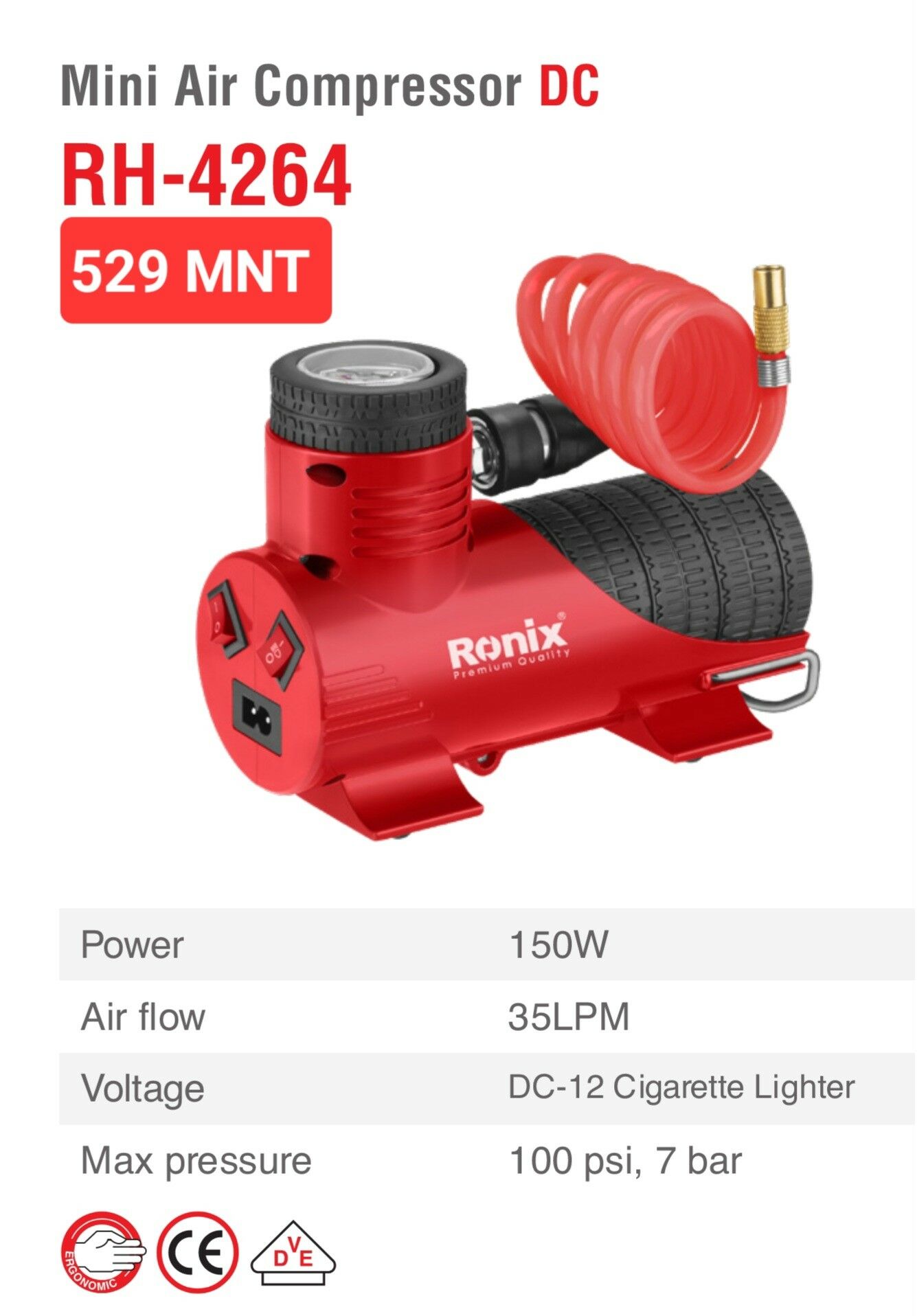 RONIX МИНИ- КОМПРЕССОР - Aşgabat - img 5