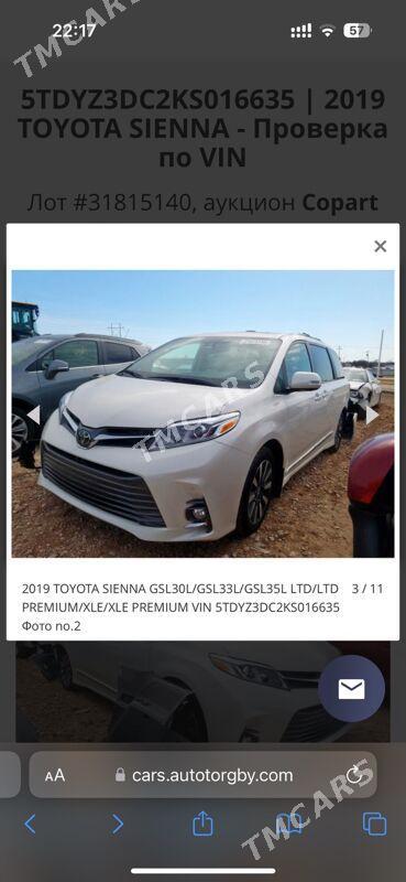 Toyota Sienna 2019 - 660 000 TMT - Aşgabat - img 2