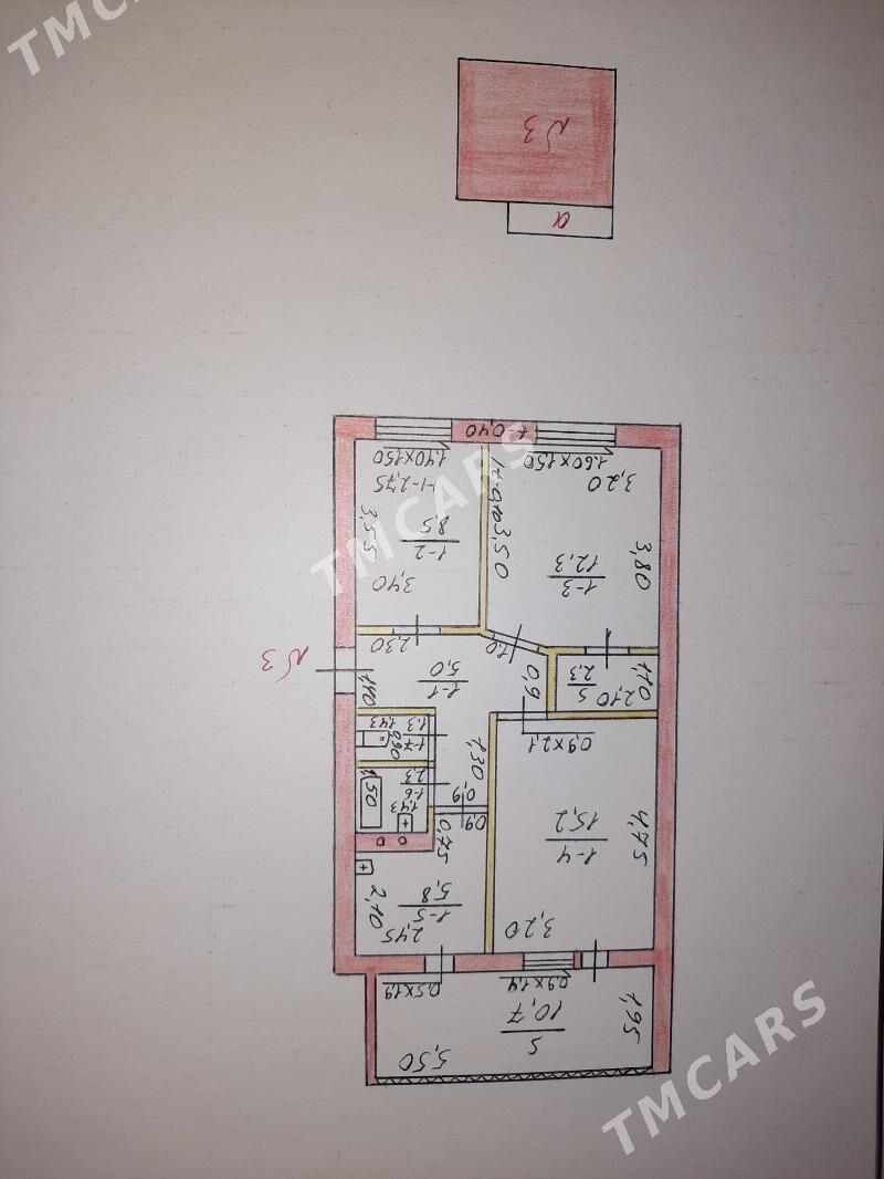 3 OTAGLY KWARTIRA EÝESINDEN - Ашхабад - img 9