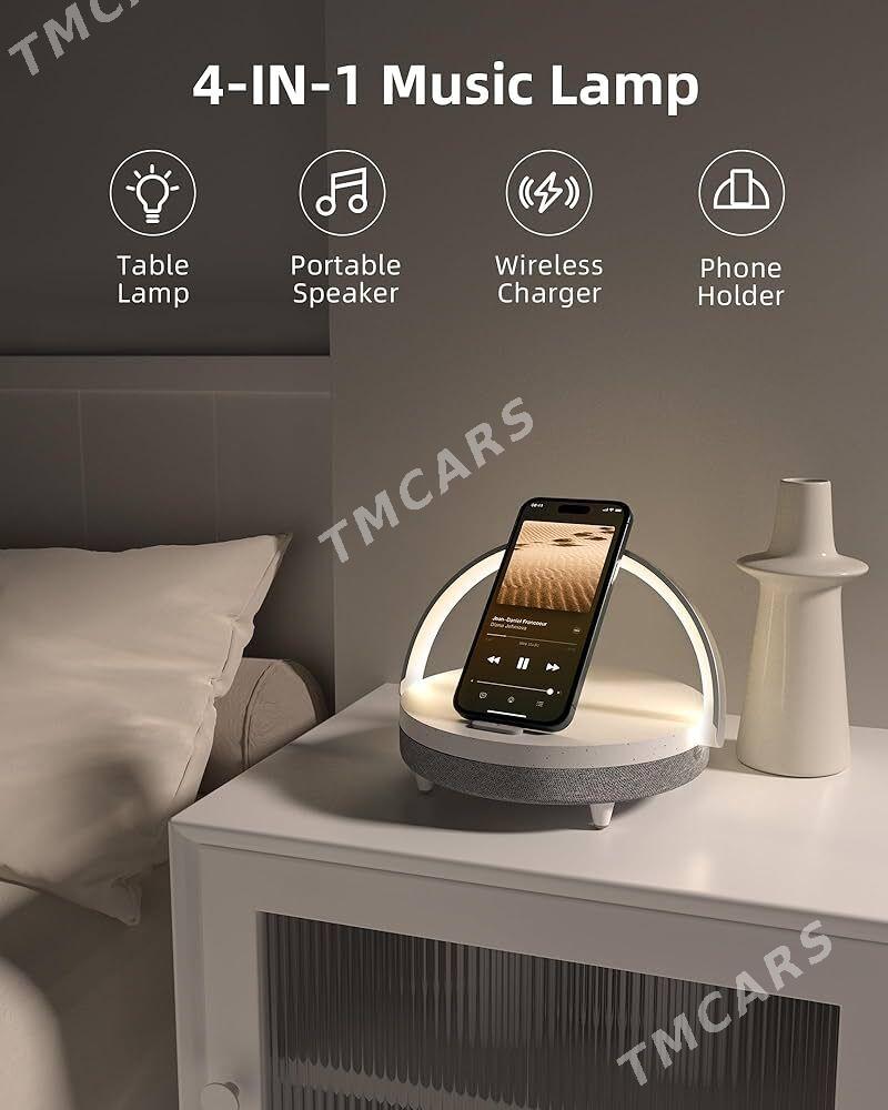 Wireless Charger Music Lamp EZ - Ашхабад - img 2