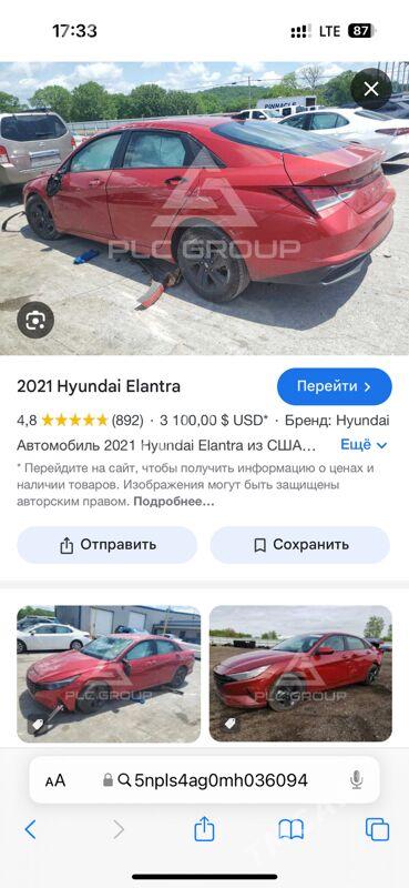 Hyundai Elantra 2021 - 197 000 TMT - Улица Ататурка - img 8