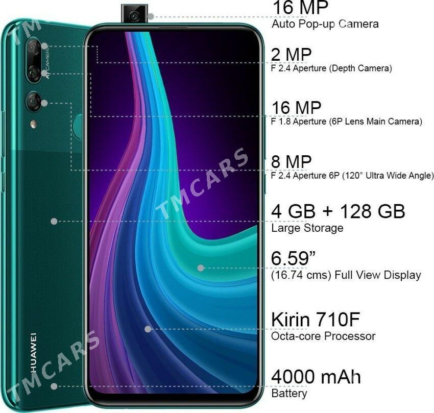 Huawei y9 prime obmen - Ашхабад - img 7