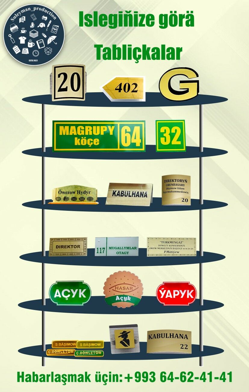 PAKET REKLAMA WIZITKA PLAKAT - Aşgabat - img 6