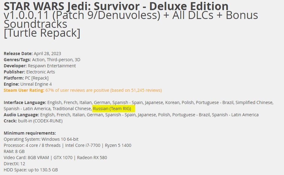 STAR WARS Jedi: Survivor PC 24 - Aşgabat - img 10