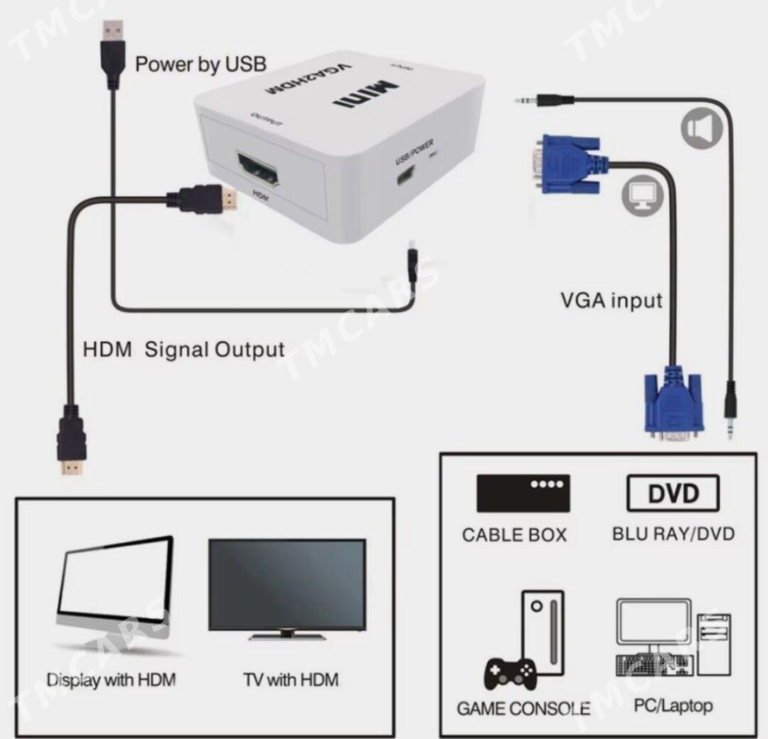 VGA в HDMI-совместимый конвер - Ашхабад - img 3