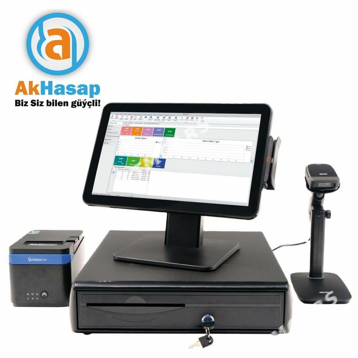 AKHASAP KASSA APARAT BARKOD SKANER CHEK PRINTER - Aşgabat - img 2