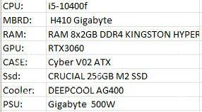 i5-10400f RTX3060 - Aşgabat - img 4