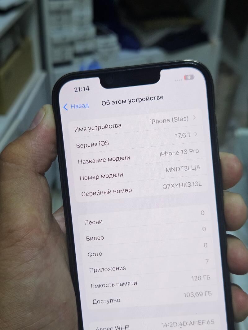 iphone 13pro 85% 128gb 1sim - Aşgabat - img 6