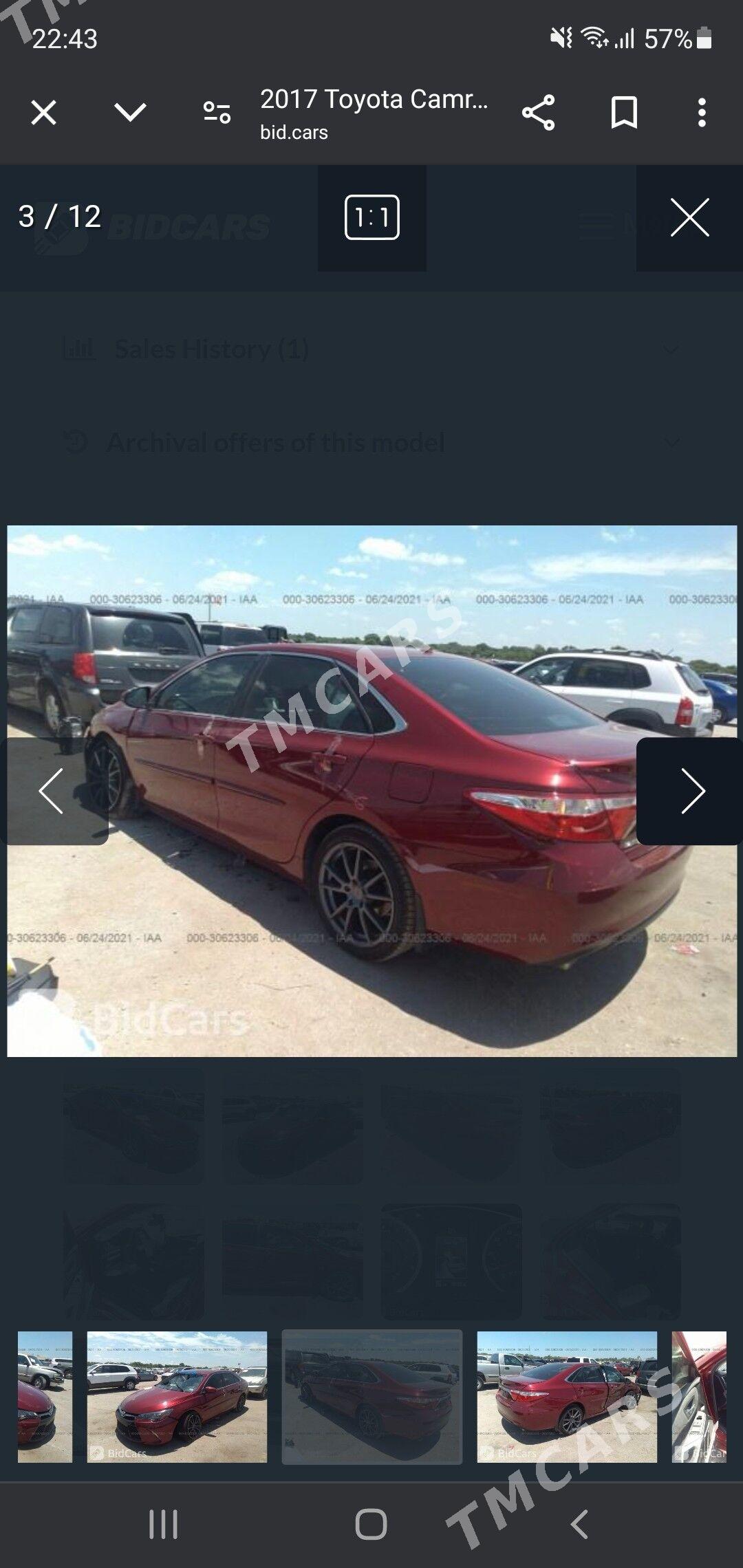 Toyota Camry 2016 - 330 000 TMT - Aşgabat - img 7