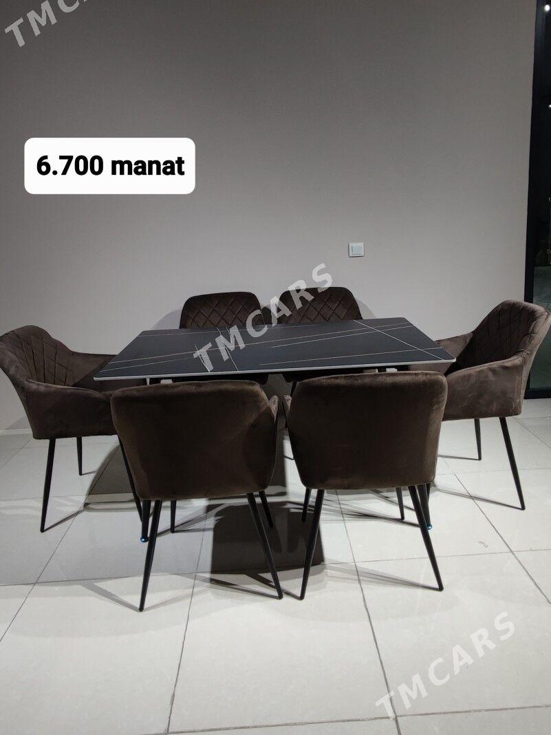 6 adamlyk stol stul - G.Kuliýew köç. (Obýezdnoý) - img 2