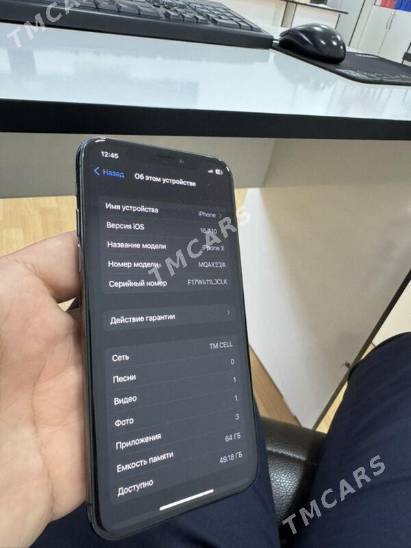 iphone X 64 black - Ашхабад - img 3