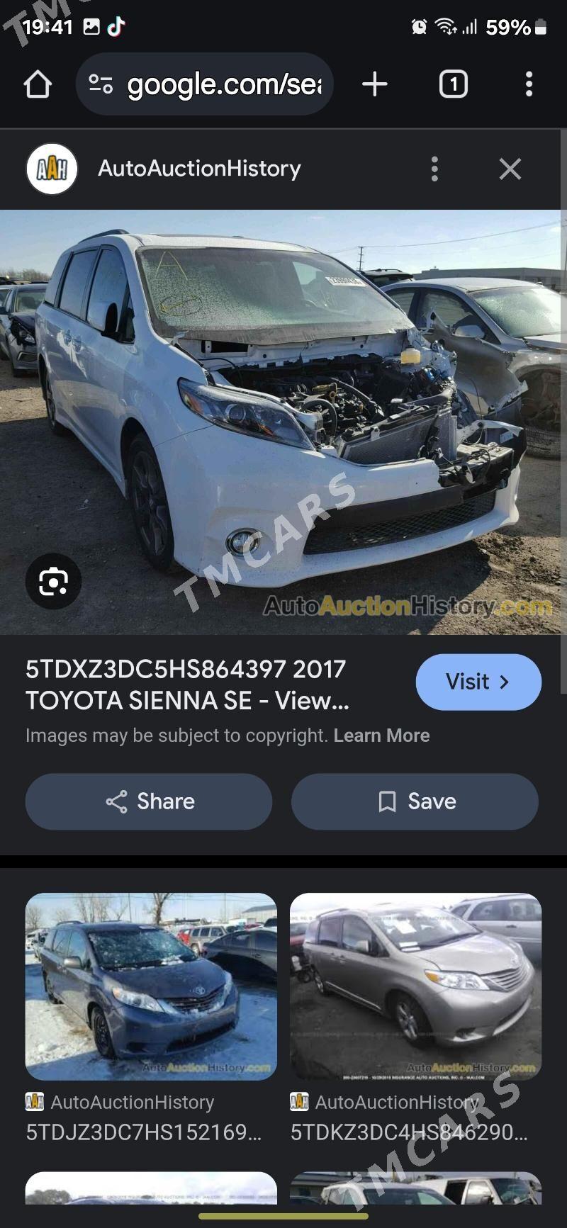 Toyota Sienna 2017 - 370 000 TMT - Aşgabat - img 8