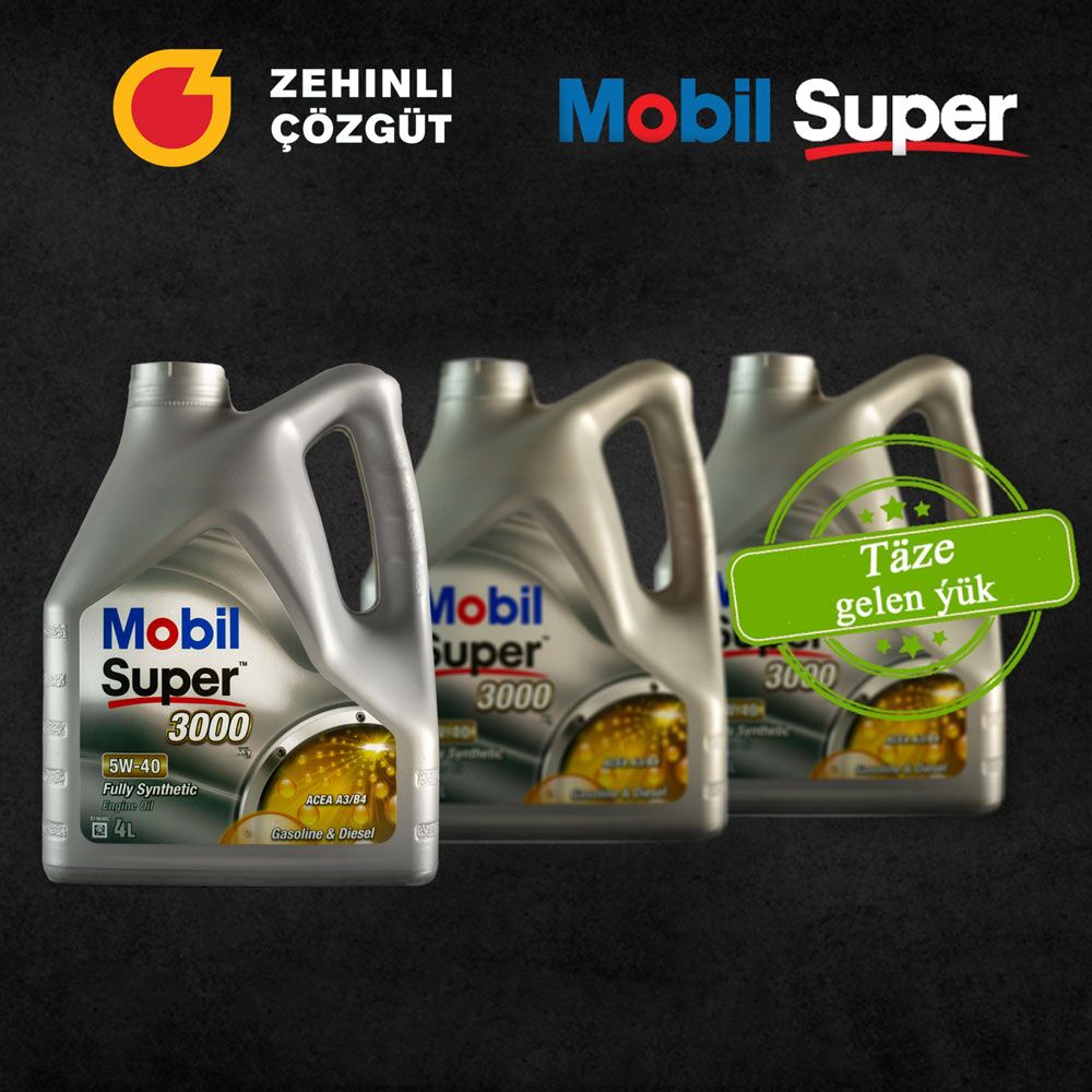 Mobil Super 3000 X1 5W-40 - 4L 1 TMT - Aşgabat - img 3