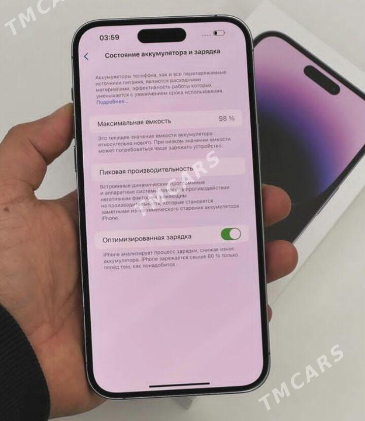 iphone 14 pro 256 2sim - Ашхабад - img 3