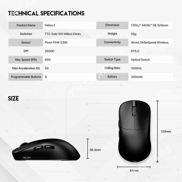 БЕСПРОВОДНАЯ МЫШЬ HELIOS PRO - Ашхабад - img 6