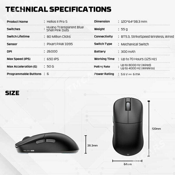 БЕСПРОВОДНАЯ МЫШЬ HELIOS PRO - Ашхабад - img 4