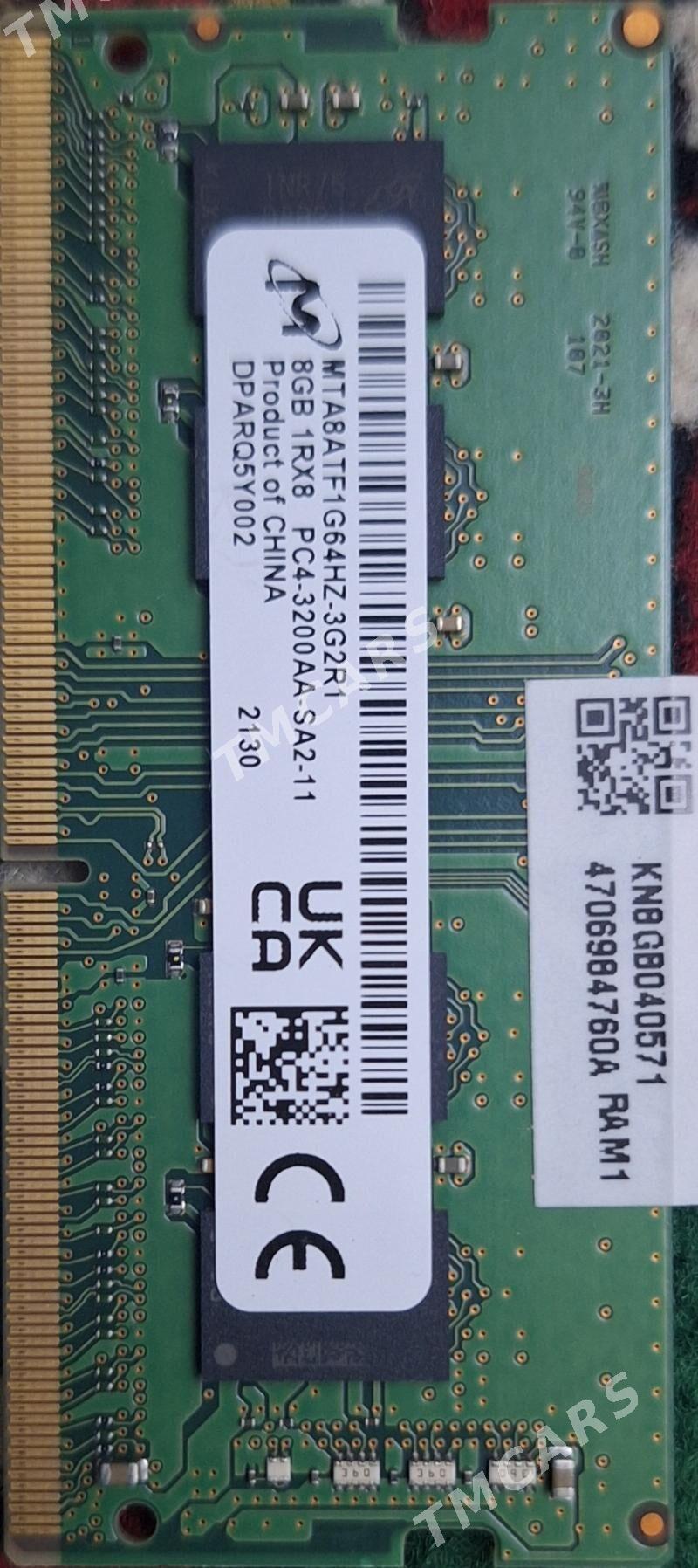 Noutbuk Ram DDR4 4GB/8GB - Aşgabat - img 2