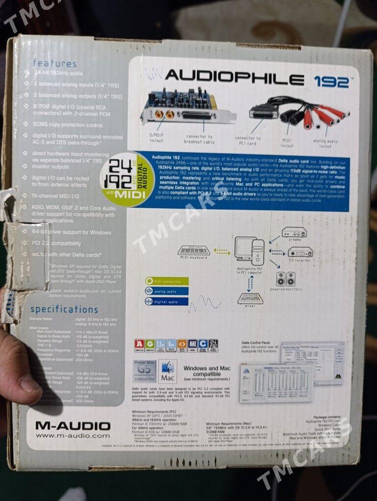 audio kart M-audio 192 - Baýramaly - img 2