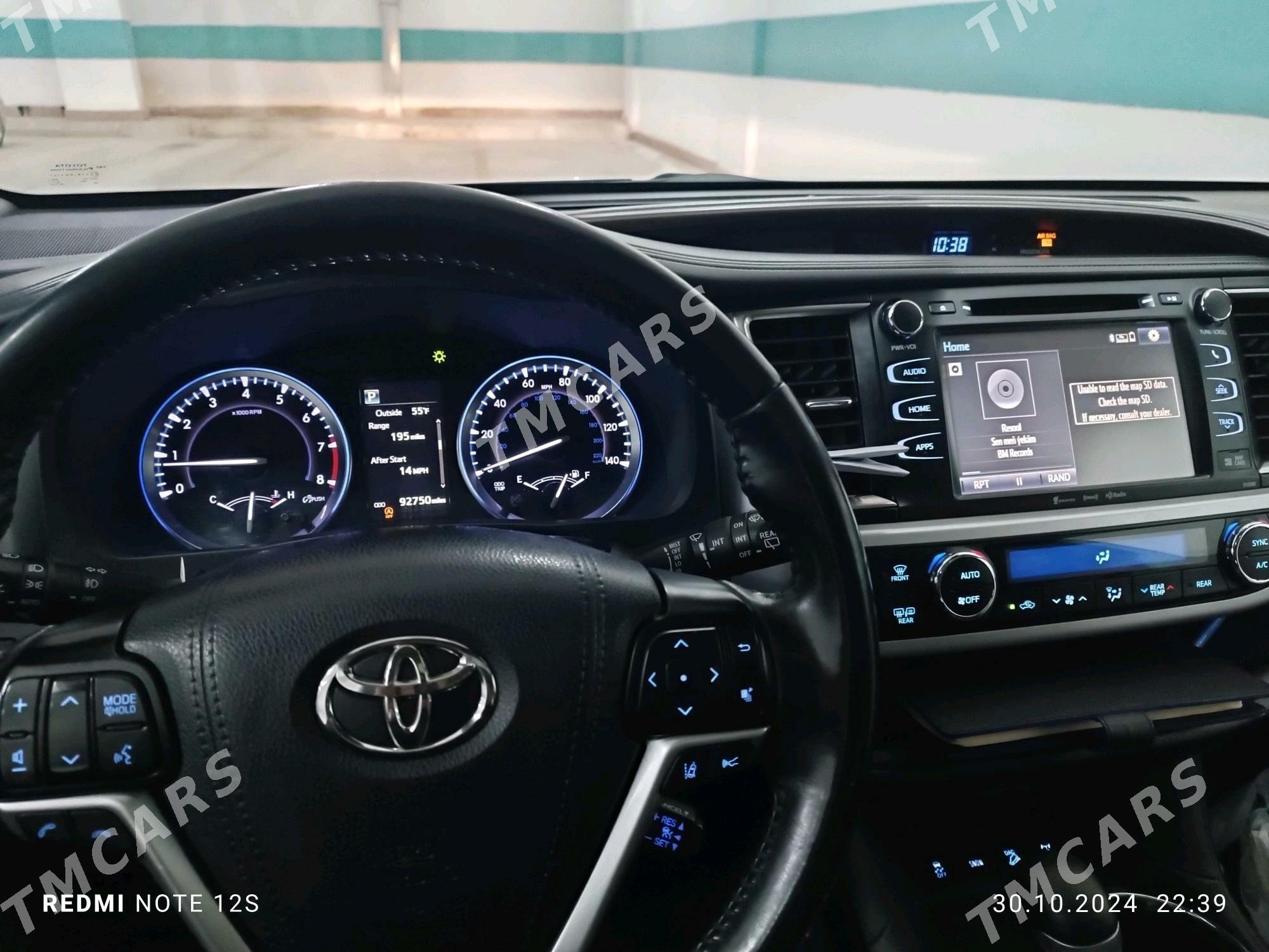 Toyota Highlander 2019 - 360 000 TMT - ул. Подвойского (Битарап Туркменистан шаёлы) - img 10