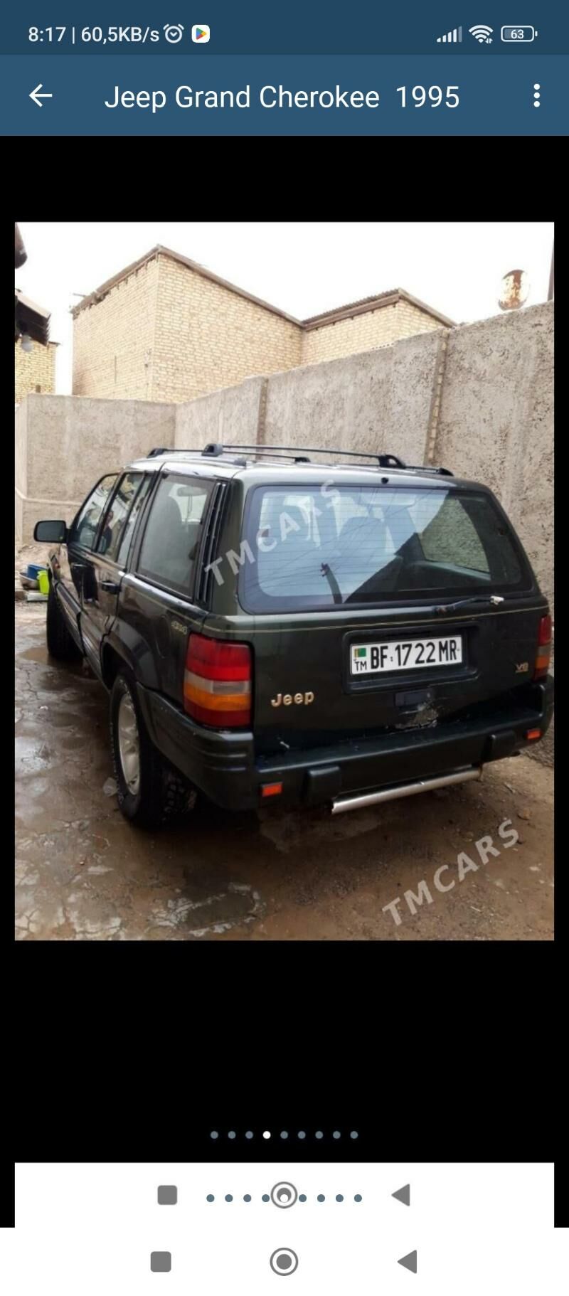 Jeep Grand Cherokee 1995 - 40 000 TMT - Байрамали - img 3