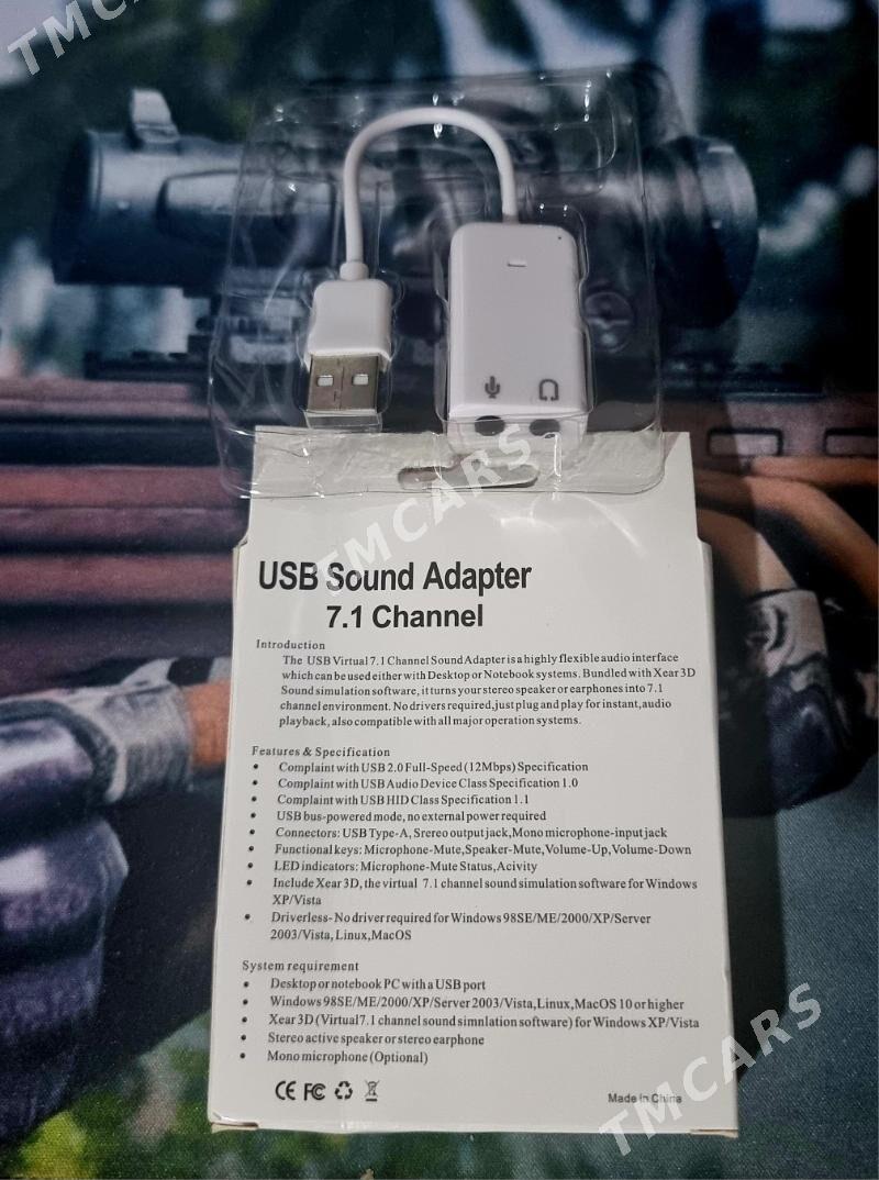 USB AUX MIC adapter - Türkmenbaşy - img 2