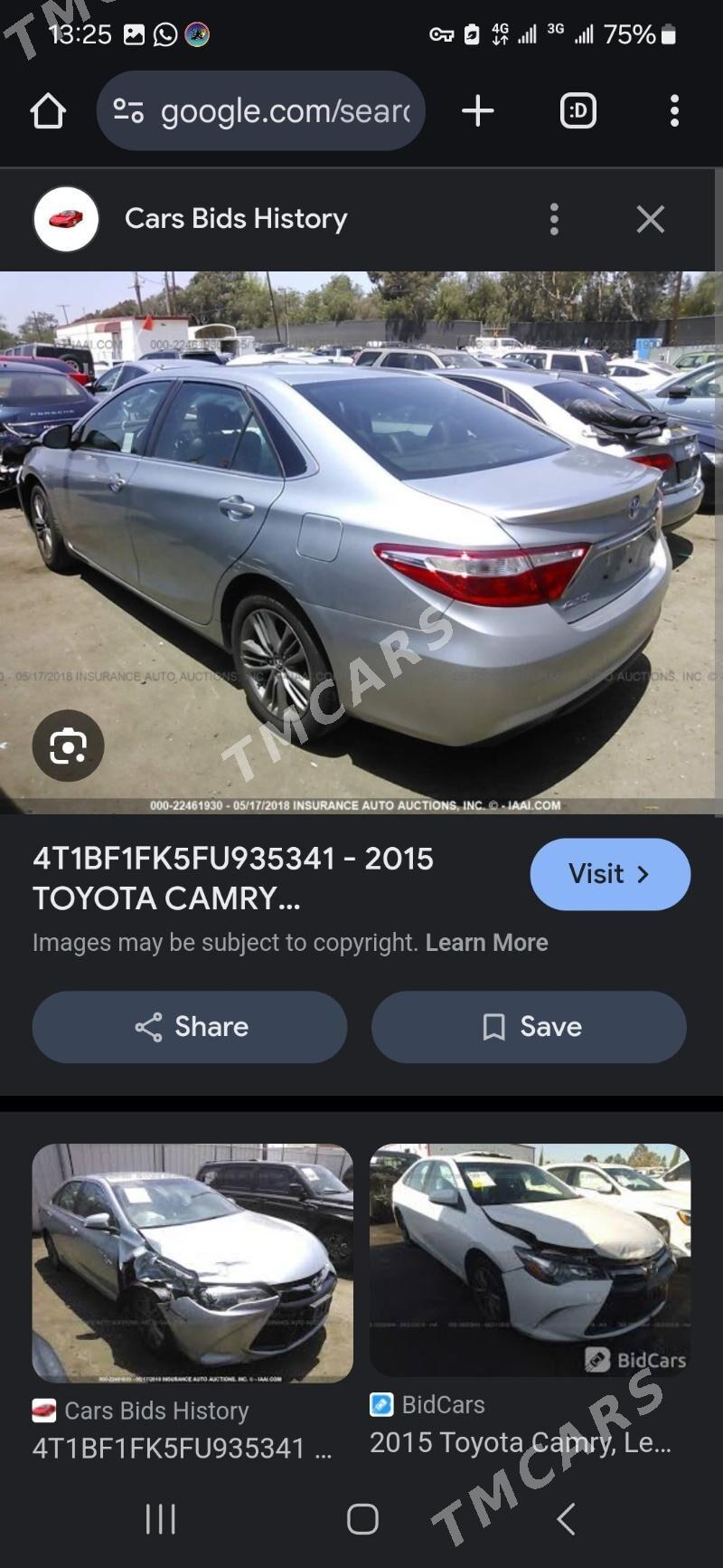 Toyota Camry 2015 - 240 000 TMT - 30 mkr - img 10