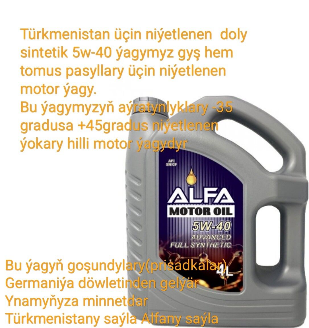 ALFA OIL full ýaglary 10w40 15w40 20w50 5w-30 220 TMT - Ашхабад - img 7