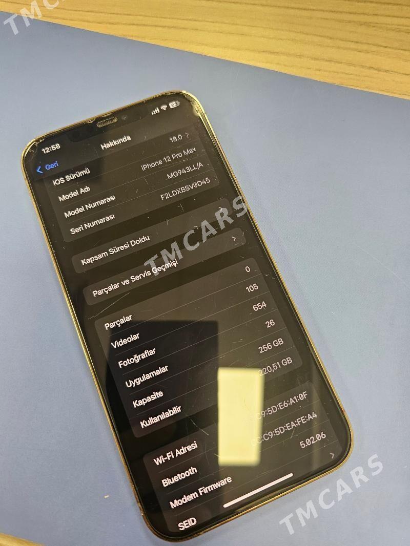 iphone  12 pro max 256gb ayfon - Aşgabat - img 3