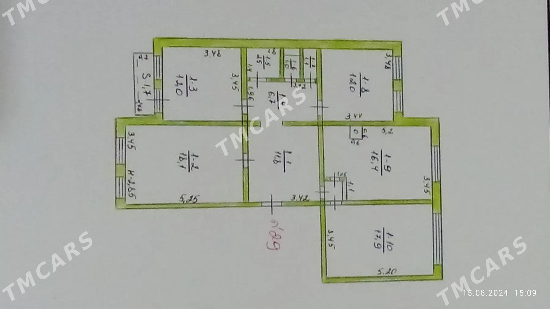 4х.ком.5эт.100квадрат - Büzmeýin GRES - img 5