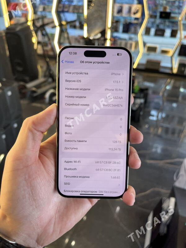 iPhone 15 Pro 128GB - Ашхабад - img 3