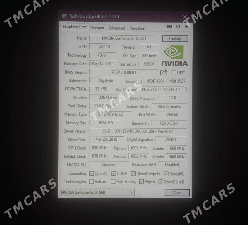 GTX560 1GB 256BIT - Ашхабад - img 2