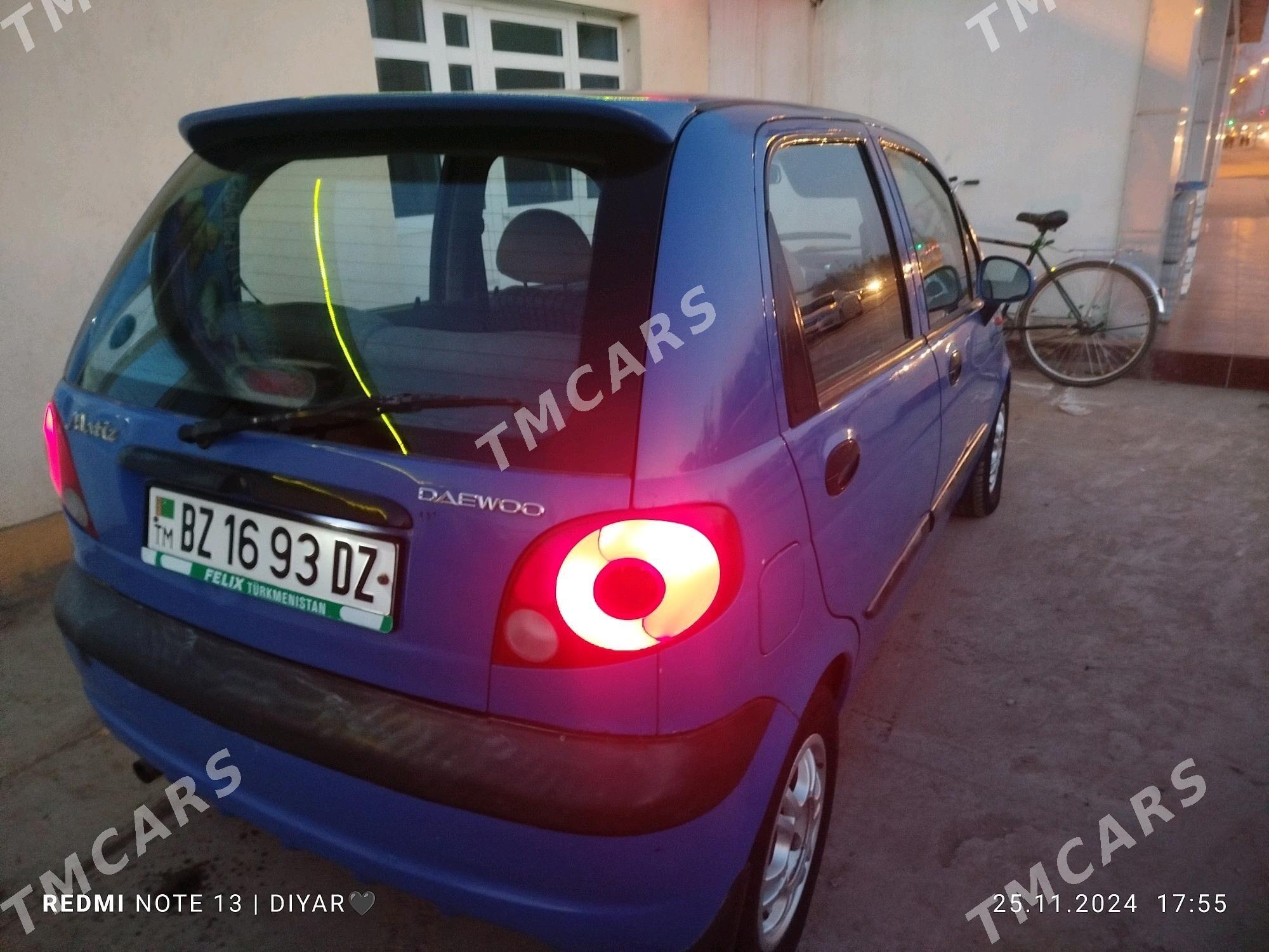 Daewoo Matiz 2003 - 30 000 TMT - Гурбансолтан Едже - img 4