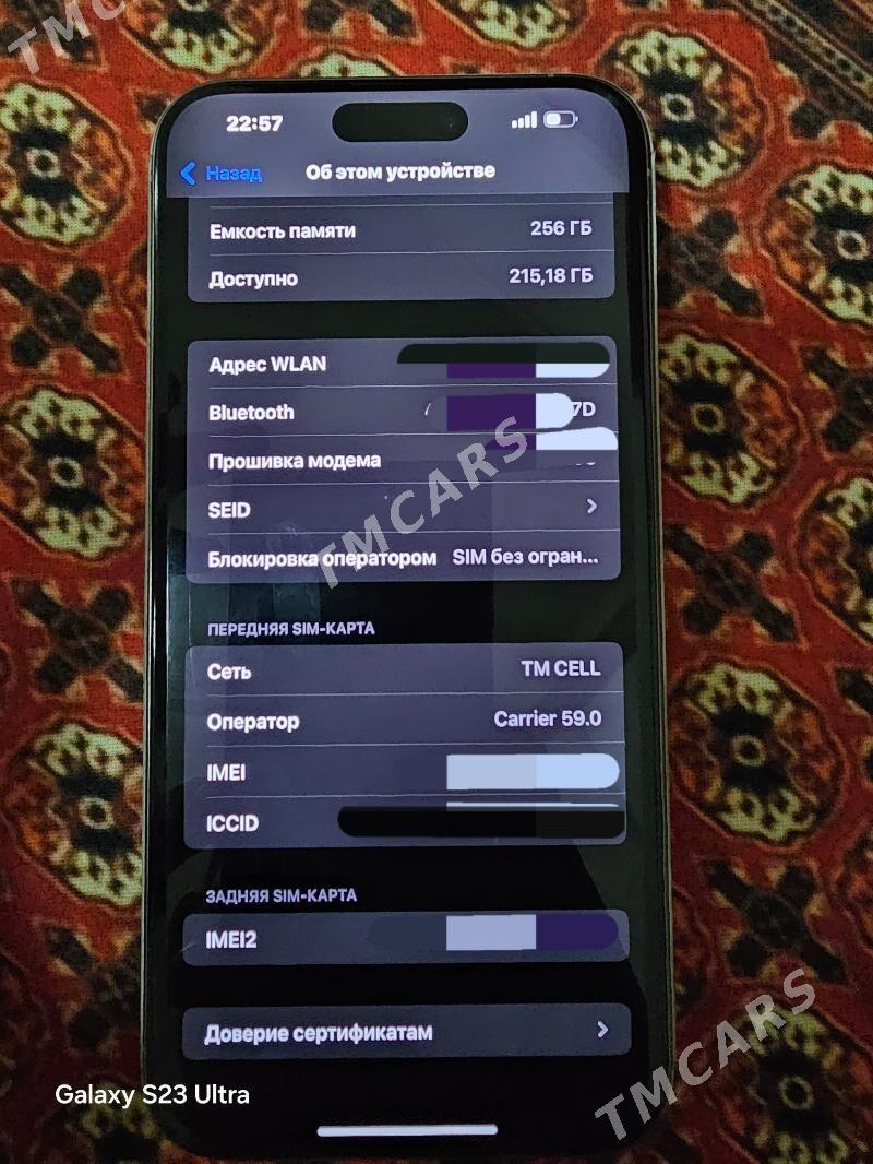 iPhone 15pro max 256GB - Дашогуз - img 7