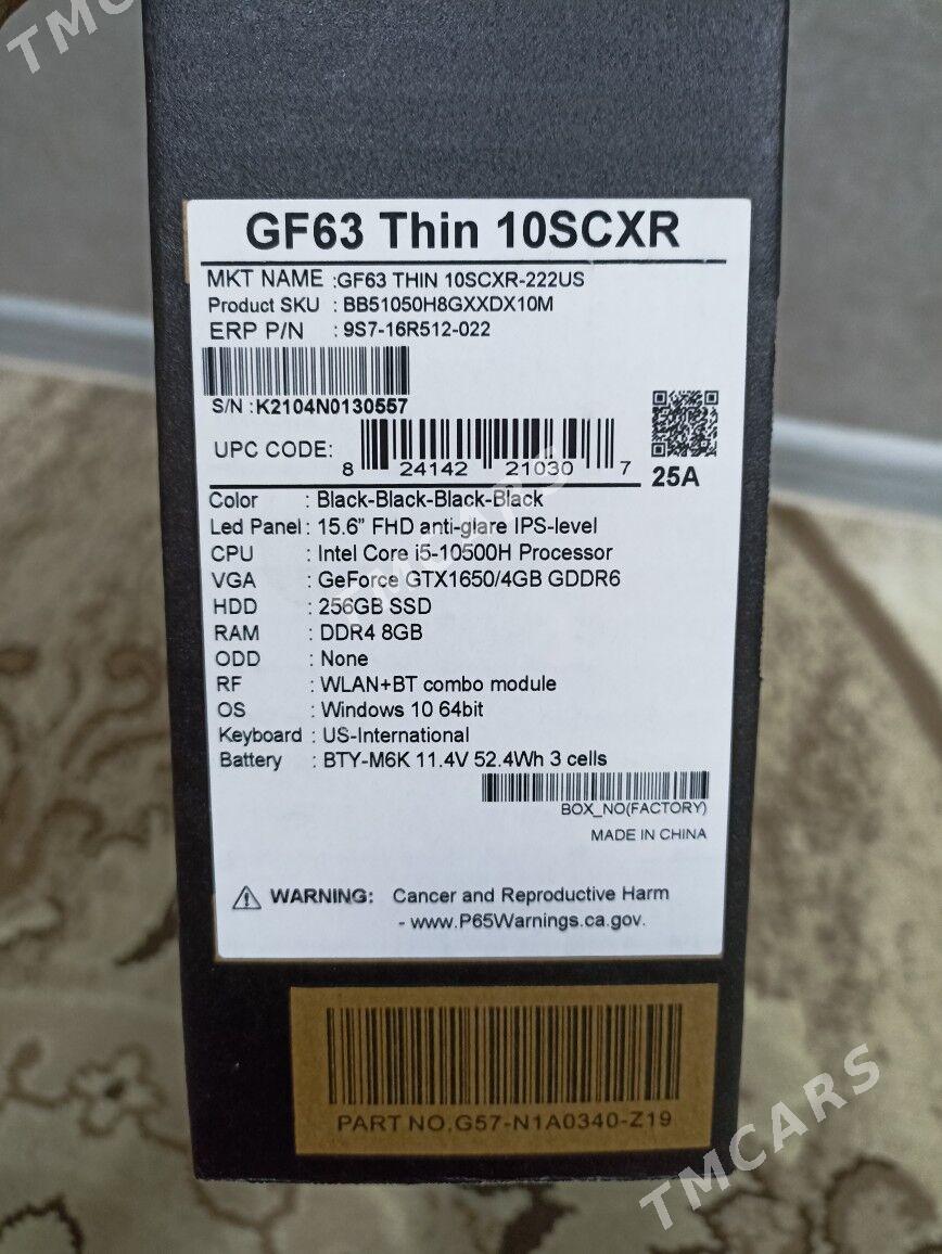 MSI Thin GF63 i5/10.GEN - Aşgabat - img 10