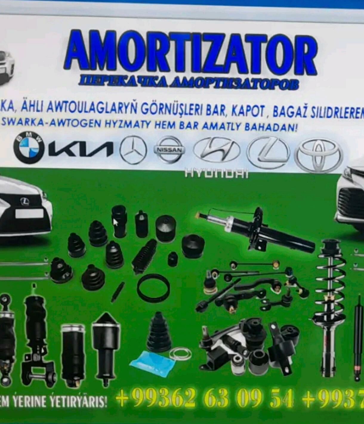 🚘Perekacka amartizatr 30/3ay garantiyaly‼️ 30 TMT - Aşgabat - img 1