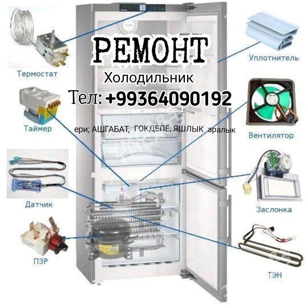 REMONT BYTAWOÝ TEHNIKA РЕМОНТ KIR MAŞYN СТИРАЛЬНАЯ МАШИНА HOLODILNIK TELEWIZOR PYLESOS MIKROWOLNOWKA SENSOR PLITA ELEKTRO PLITA KOMBI USSA PEÇKA - Ашхабад - img 9
