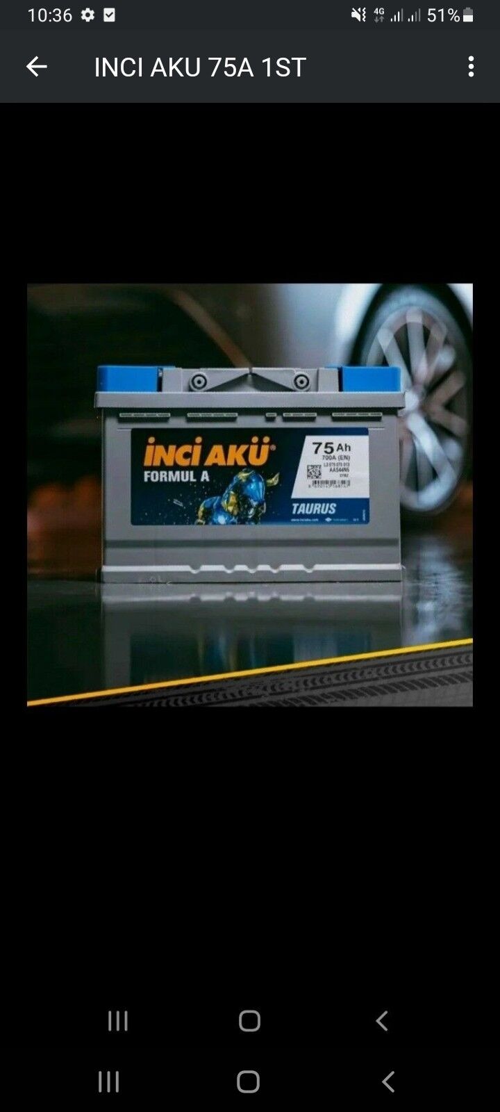 INCI AKU 75A 1ST 1100TM 1 100 TMT - Howdan "W" - img 1