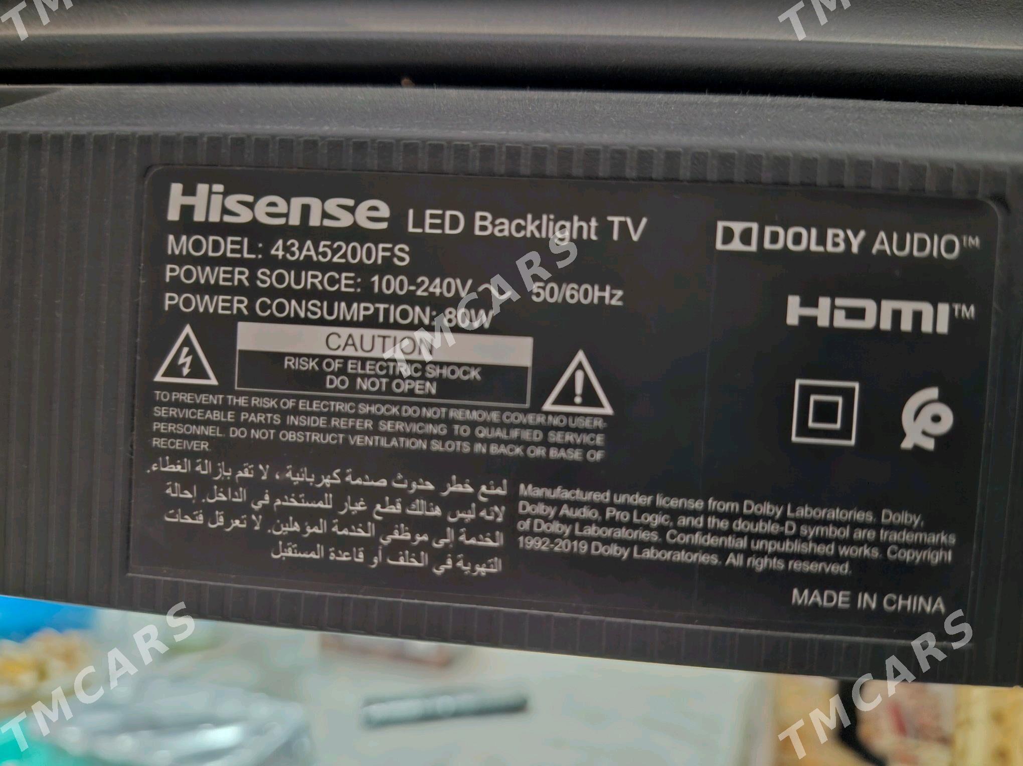 Телевизор/Telewizor-Hisense HD - Туркменабат - img 2