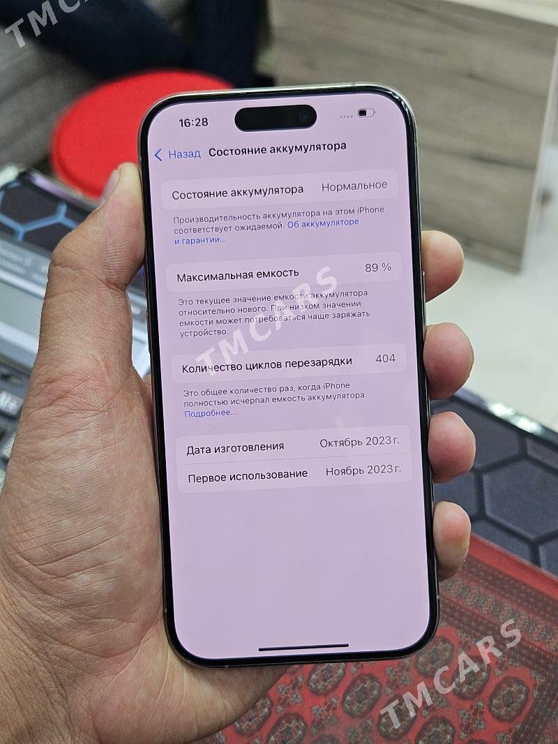 iphone 15pro 89% 128gb 2sim - Ашхабад - img 4