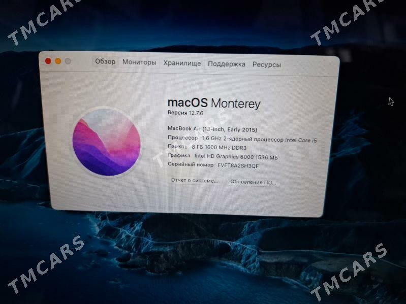 APPLE MACBOOK AIR 8/256GB - Ашхабад - img 8