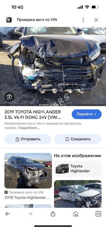 Toyota Highlander 2019 - 412 000 TMT - Мары - img 7