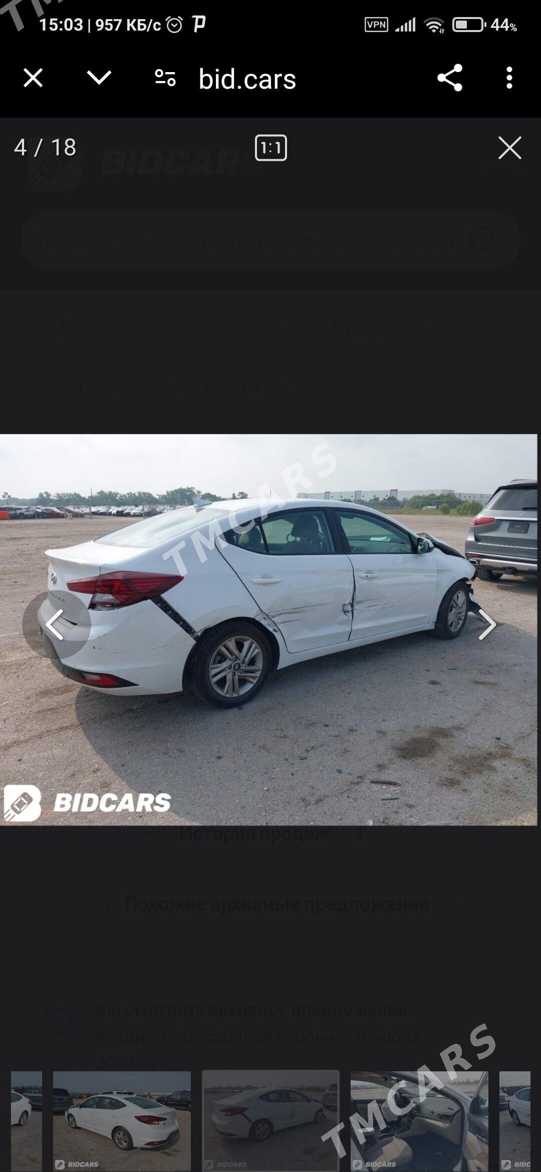 Hyundai Elantra 2019 - 225 000 TMT - Ашхабад - img 7