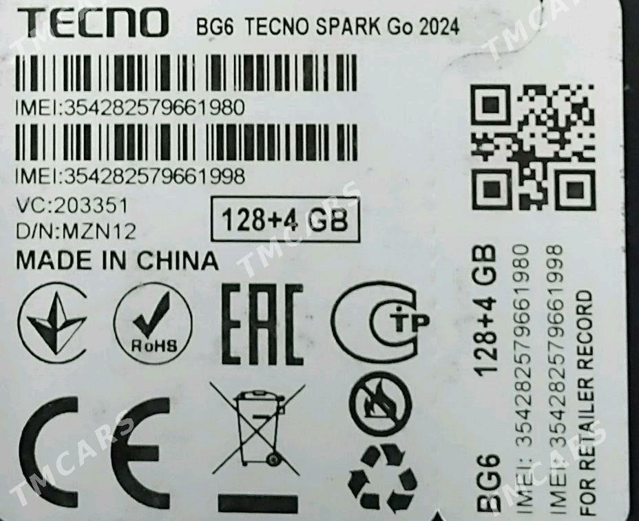 TECNO SPARK 4+4/128 - Türkmenbaşy - img 3