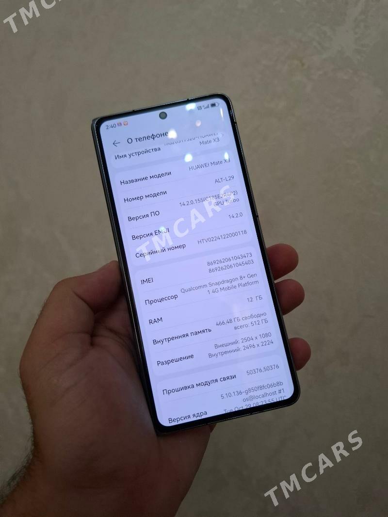 Huawei mate x3 512gb - Ашхабад - img 4