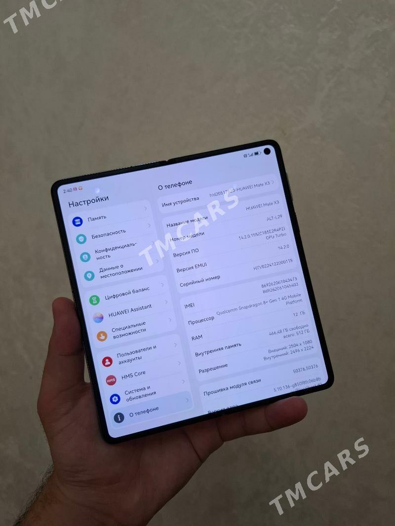 Huawei mate x3 512gb - Ашхабад - img 3