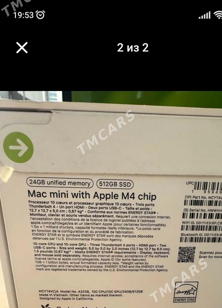 Apple Mac mini M4 24/512 2024 - Ашхабад - img 5