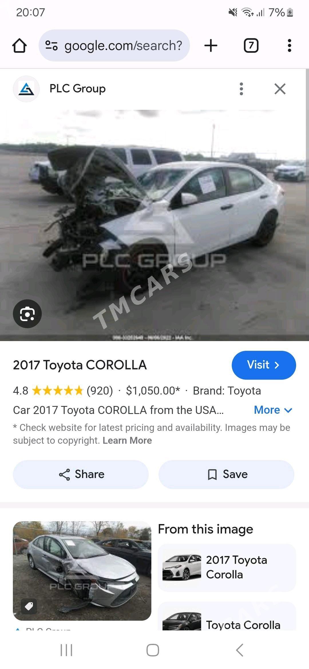 Toyota Corolla 2017 - 165 000 TMT - Mary - img 9