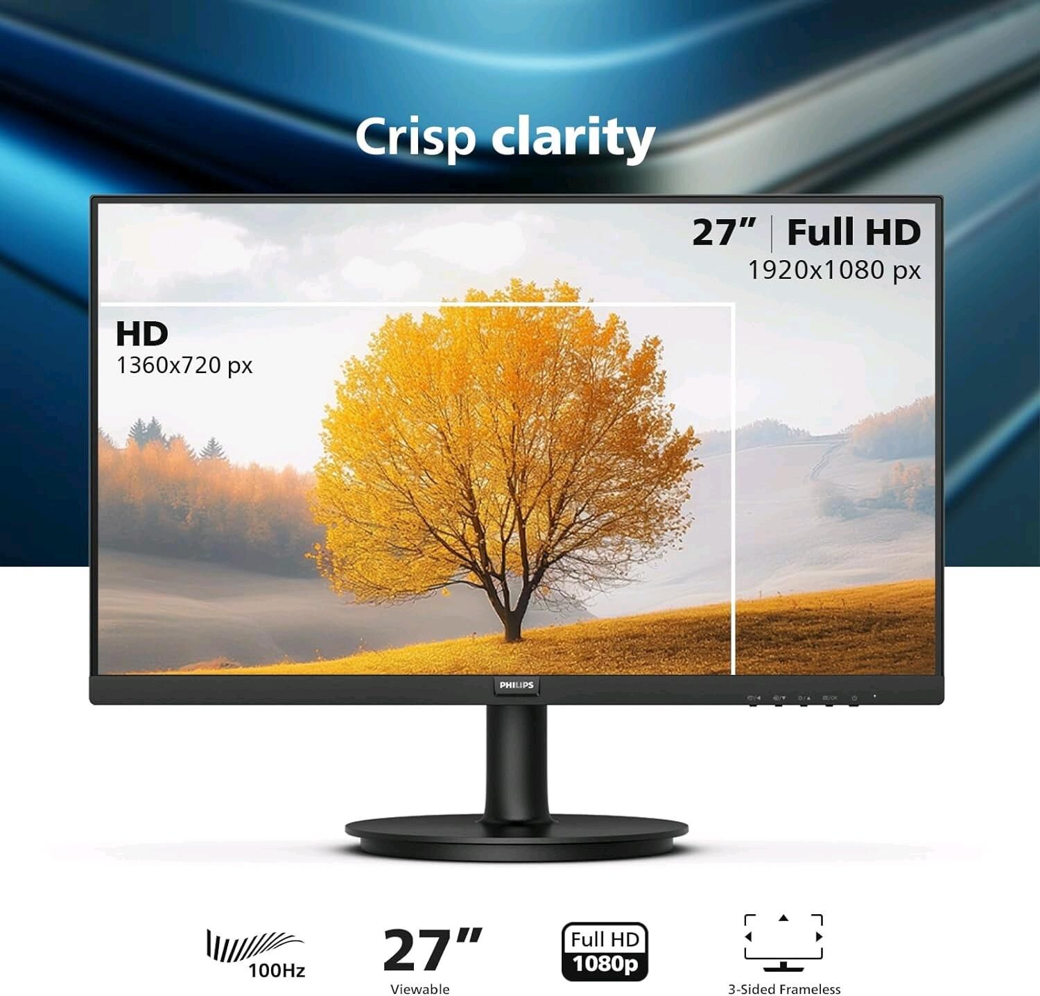 PHILIPS 27" 100 HZ MONITOR - Aşgabat - img 3