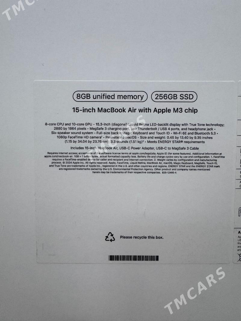 MacBook Air 15.3 8Gb 256gb SSD - Aşgabat - img 2